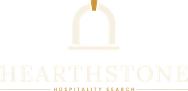 Hearthstone Hospitality Search stacked hearth-arch logo